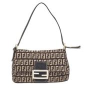 Pre-owned Canvas fendi-bags Fendi Vintage , Brown , Dames