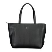 Zwarte Dames Schoudertas met Rits Calvin Klein , Black , Dames