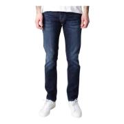 Grijze Used Wash Straight Fit Jeans Pepe Jeans , Blue , Heren