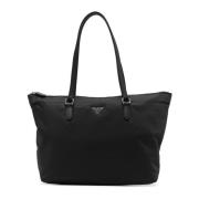 Zwarte Nylon Adelaar Plaque Rits Tas Emporio Armani , Black , Dames