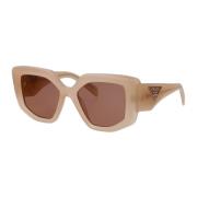 Stijlvolle zonnebril met 0PR 14Zs Prada , Beige , Dames