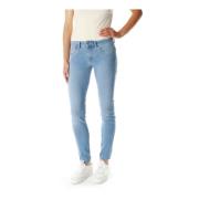 Slim Fit Mid Waist Jeans Pepe Jeans , Blue , Dames