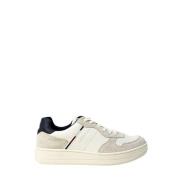 Sportieve Witte Uni Patroon Instap Sneakers Tommy Hilfiger , White , H...