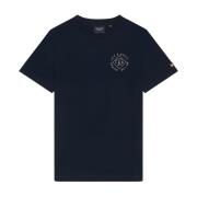 Stamp T-Shirt Lyle & Scott , Blue , Heren