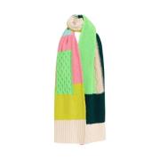 Patchwork Gebreide Sjaal Essentiel Antwerp , Multicolor , Dames