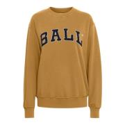 Sportieve Deco Sweatshirt in Cumin Ball , Brown , Dames