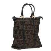 Pre-owned Canvas handbags Fendi Vintage , Brown , Dames