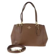 Pre-owned Leather shoulder-bags Coach Pre-owned , Brown , Dames