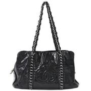 Pre-owned Leather chanel-bags Chanel Vintage , Black , Dames