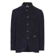 Corduroy Blazer Luis Trenker , Blue , Heren