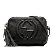 Pre-owned Leather crossbody-bags Gucci Vintage , Black , Dames