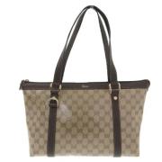 Pre-owned Canvas gucci-bags Gucci Vintage , Beige , Dames