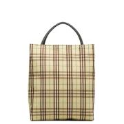 Pre-owned Canvas handbags Burberry Vintage , Yellow , Dames