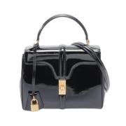 Pre-owned Leather handbags Celine Vintage , Black , Dames