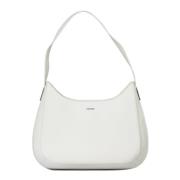 Witte Polyester Handtas met Schouderhengsel Calvin Klein , White , Dam...