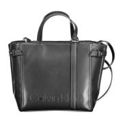 Zwarte dameshandtas met verstelbare band Calvin Klein , Black , Dames