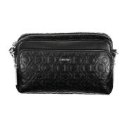 Zwarte Schoudertas met Ritssluiting Calvin Klein , Black , Dames