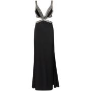 Elegante Zwarte Jurk Pinko , Black , Dames