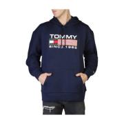 Stijlvolle Heren Sweatshirt - Dm0Dm15009 Tommy Hilfiger , Blue , Heren