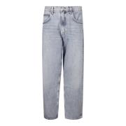 Wijde Pijp Jeans Broek Agolde , Blue , Heren