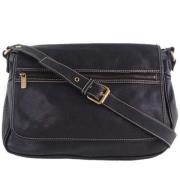 Pre-owned Leather crossbody-bags Celine Vintage , Black , Dames