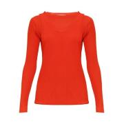 Geribbelde top Marni , Red , Dames