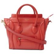 Pre-owned Leather celine-bags Celine Vintage , Red , Dames