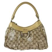 Pre-owned Canvas gucci-bags Gucci Vintage , Beige , Dames