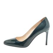 Pre-owned Leather heels Prada Vintage , Green , Dames