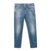 Stone Washed Tapered-Fit River Jeans Acne Studios , Blue , Heren