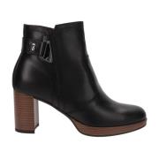 Leren Enkellaarzen Stijlvol Must-Have Nerogiardini , Black , Dames