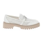 Leren Loafers voor Vrouwen Liu Jo , White , Dames