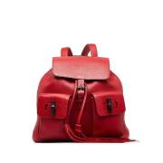 Pre-owned Leather backpacks Gucci Vintage , Red , Dames