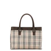 Pre-owned Canvas handbags Burberry Vintage , Brown , Dames