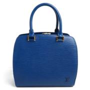 Pre-owned Leather louis-vuitton-bags Louis Vuitton Vintage , Blue , Da...