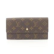 Pre-owned Canvas wallets Louis Vuitton Vintage , Brown , Dames