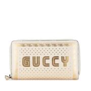 Pre-owned Leather wallets Gucci Vintage , White , Dames