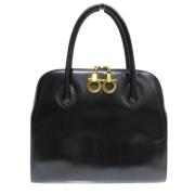 Pre-owned Leather shoulder-bags Salvatore Ferragamo Pre-owned , Black ...