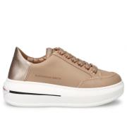 Beige Sneakers Lancaster Stijl Alexander Smith , Beige , Dames