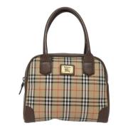 Pre-owned Canvas handbags Burberry Vintage , Beige , Dames