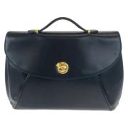 Pre-owned Leather briefcases Cartier Vintage , Black , Dames