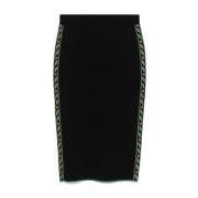 Gebreide Merinowollen Rok Casablanca , Black , Dames