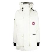 Witte Winter Parka Jas Canada Goose , White , Dames