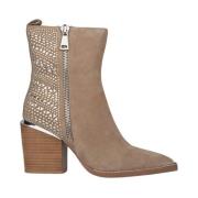 Glitter enkellaarsjes Alma EN Pena , Beige , Dames