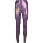 Paarse Leggings Aw24 Just Cavalli , Purple , Dames