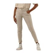 Gestreepte Slim Fit Jeans MOS Mosh , Beige , Dames