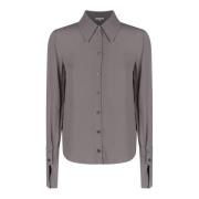 Slim Fit Tortora Shirt Patrizia Pepe , Brown , Dames