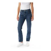 High Waist Straight Fit Jeans Levi's , Blue , Dames