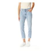 Highwaist Relaxed Fit Jeans Pepe Jeans , Blue , Dames