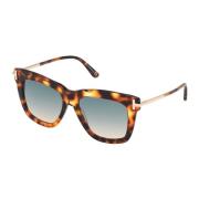 Havana Green Shaded Zonnebril Dasha Tom Ford , Brown , Dames